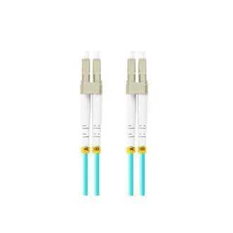 LANBERG optický patch cord MM LC/UPC-LC/UPC duplex 1m LSZH OM3 50/125 průměr 3mm, barva cyan LANBERG optický patch cord MM LC/UPC-LC/UPC duplex 1m LSZH OM3 50/125 průměr 3mm, barva cyan