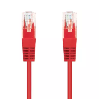 C-TECH Kabel patchcord Cat5e, UTP, červený, 5m