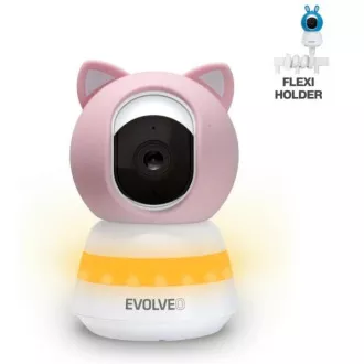 EVOLVEO Baby Monitor LUX- Chytrá 360° videochůvička s nočním viděním, detekcí pláče a pohybu, růžová EVOLVEO Baby Monitor LUX- Chytrá 360° videochůvička s nočním viděním, detekcí pláče a pohybu, růžová