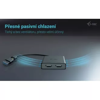 I-Tec USB-A/USB-C Dual 4K HDMI Video Adapter I-Tec USB-A/USB-C Dual 4K HDMI Video Adapter