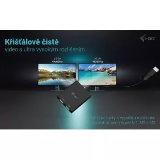 I-Tec USB-A/USB-C Dual 4K HDMI Video Adapter I-Tec USB-A/USB-C Dual 4K HDMI Video Adapter