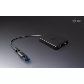 I-Tec USB-A/USB-C Dual 4K HDMI Video Adapter I-Tec USB-A/USB-C Dual 4K HDMI Video Adapter