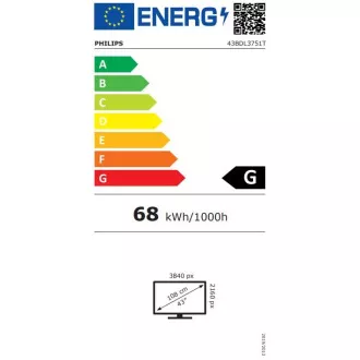 43" D-LED Philips 43BDL3751T-UHD,450c,PCap,24/7