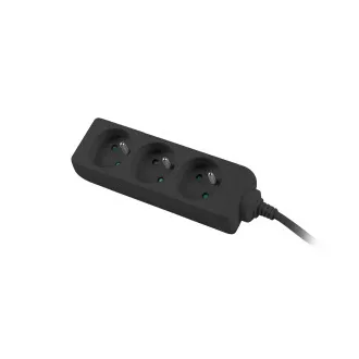 Prodlužovací kabel Lanberg PS0, 3 zásuvky, 3m, černá Prodlužovací kabel Lanberg PS0, 3 zásuvky, 3m, černá