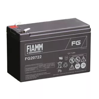 Fiamm olověná baterie FG20722 12V/7,2Ah Faston 6,3 Fiamm olověná baterie FG20722 12V/7,2Ah Faston 6,3