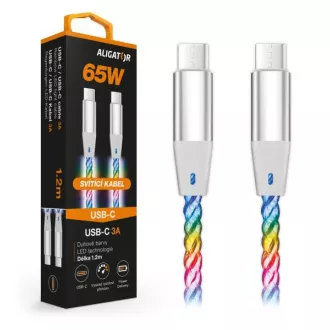 ALIGATOR Datový kabel LIGHT 3A, 65W USB-C/USB-C 0,5m ALIGATOR Datový kabel LIGHT 3A, 65W USB-C/USB-C 0,5m
