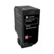 Lexmark 74C2SME - toner, magenta (purpurový)