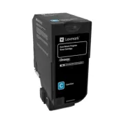 Lexmark 74C20CE - toner, cyan (azurový)