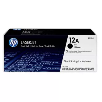 HP 12A (Q2612AD) - toner, black (černý) 2ks HP 12A (Q2612AD) - toner, black (černý) 2ks