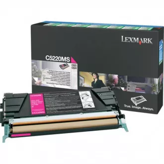 Lexmark C5220MS - toner, magenta (purpurový) Lexmark C5220MS - toner, magenta (purpurový)