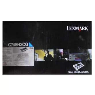 Lexmark C748H3CG - toner, cyan (azurový)