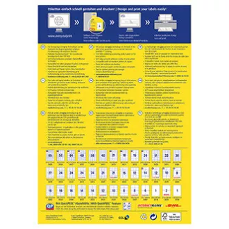 Avery Zweckform etikety 105mm x 74mm, A4, bílé, 8 etiket, baleno po 100 ks, 3427, pro laserové a inkoustové tiskárny, kopírky