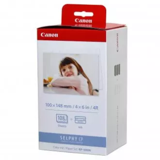 Canon Color Ink Paper Set, KP108IN, KP-108IN, foto papír, 3 balení KP36IN typ lesklý, 3115B001, bílý, CP100, 220, 300, 330, 400, 5