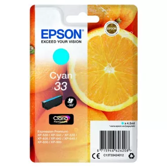 Epson T3342 (C13T33424012) - cartridge, cyan (azurová)