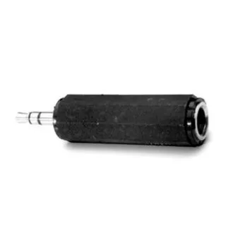Audio redukce, Jack (3.5mm) samec - Jack (6.3mm) samice, stereo, černá, DOPRODEJ Audio redukce, Jack (3.5mm) samec - Jack (6.3mm) samice, stereo, černá, DOPRODEJ