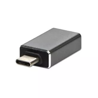 USB redukce, (3.1), USB C samec - USB A samice, kovová, DOPRODEJ