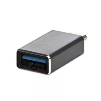 USB redukce, (3.1), USB C samec - USB A samice, kovová, DOPRODEJ