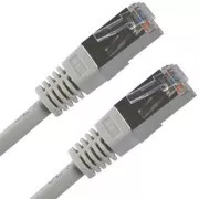 Síťový LAN kabel FTP patchcord, Cat.5e, RJ45 samec - RJ45 samec, 50 m, stíněný, šedý, economy, DOPRODEJ