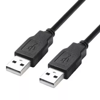USB kabel (2.0), USB A samec - USB A samec, 1.8m, černý, High Speed, DOPRODEJ