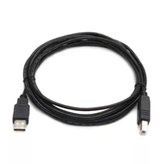 Logo USB kabel (2.0), USB A samec - USB B samec, 3m, černý