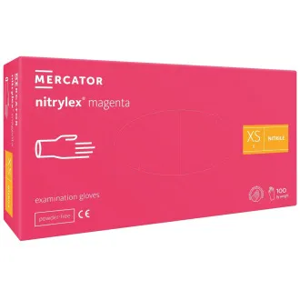 NITRYLEX MAGENTA - Nitrilové rukavice (bez pudru), 100 ks