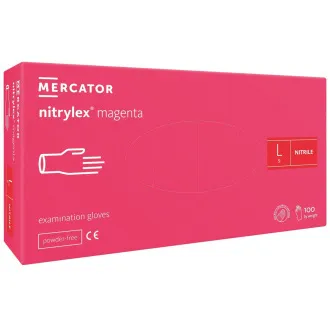 NITRYLEX MAGENTA - Nitrilové rukavice (bez pudru), 100 ks