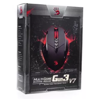A4Tech Bloody V7 Myš drátová, černá, 3200DPI