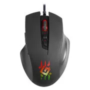 Defender Wolverine GM-700L RGB Myš drátová, černá, 12800DPI