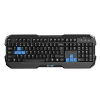 E-blue Polygon klávesnice drátová (USB) US, černá, DOPRODEJ