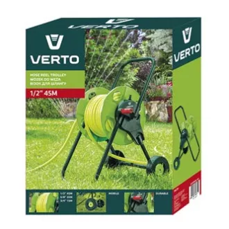 Verto vozík pro zahradní hadici až 45m 1/2" nebo 15m 3/4", 1/2" i 3/4", zelený, 15G791 Verto vozík pro zahradní hadici až 45m 1/2" nebo 15m 3/4", 1/2" i 3/4", zelený, 15G791